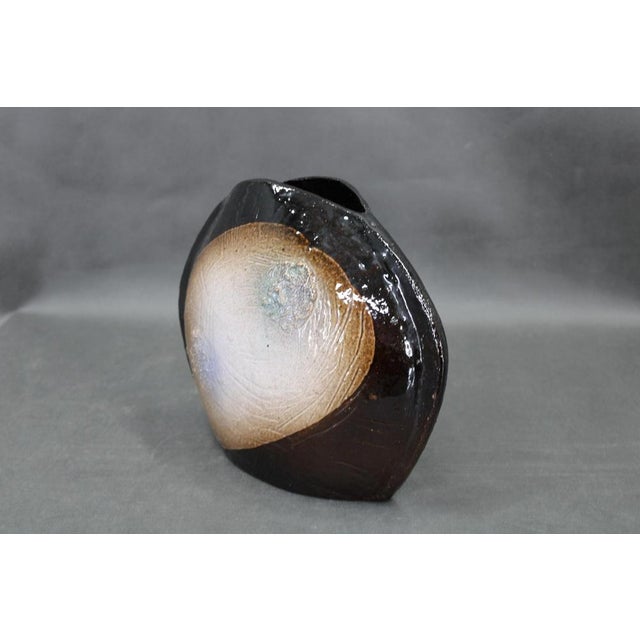 Brutalist Ceramic Art Vase, Czechoslovakia, 1970s For Sale - Image 4 of 11