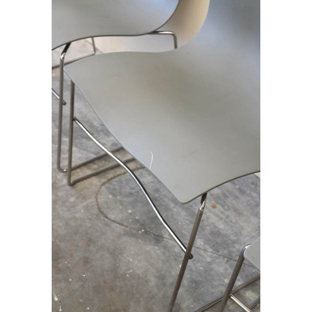 Gray Set of 3 Vintage Handkerchief Chairs by Lella & Massimo Vignelli for Knoll, 1990s For Sale - Image 8 of 11