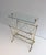 Maison Jansen Neoclassical Brass and Glass Magazine Rack. French Work by Maison Jansen For Sale - Image 4 of 12