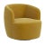 Textile Charlie Swivel Chair in Luxe Citronella Velvet For Sale - Image 7 of 7