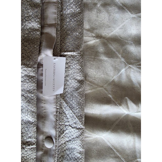 Eastern Accents Ezra Smoke Duvet Cover For Sale - Image 4 of 6