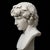 2020s Hand-Carved Natural Marble Bust Sculpture – Portrait of Antinous For Sale - Image 5 of 5