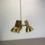 Metal Brass 3-Spot Hanging Light by Koch and Lowy for OMI Lighting, Germany, 1970s For Sale - Image 7 of 18
