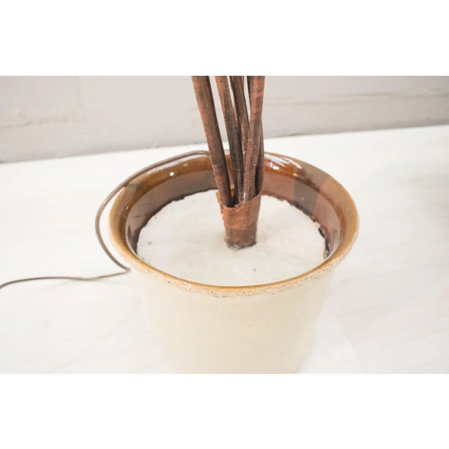 Vintage Regency Flower Floor Lamp, 1960s For Sale - Image 11 of 15