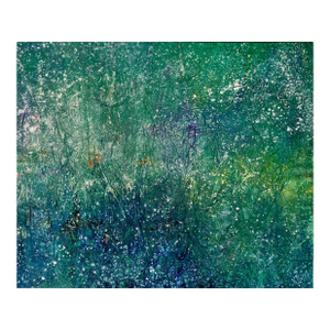 Contemporary Abstract Oil on Canvas "The Hidden Field" by Reiner Heidorn
