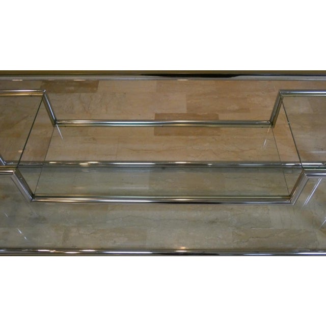 Metal Hollywood Regency Console Table, Italy, 1970s For Sale - Image 7 of 18