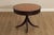 Ethan Allen Regency Style Round Leather Top Mahogany Rent Table For Sale - Image 14 of 18