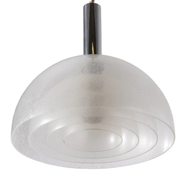 Glass Ceiling Lamp by Carlo Nason for Mazzega, 1980s For Sale