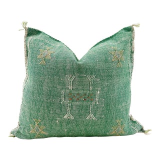 Moroccan Sabra Cactus Silk Pillow Cover For Sale
