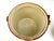 Vintage Japanese Majolica Fruit & Basket Weave Biscuit Jar With Rattan Handle For Sale - Image 12 of 13