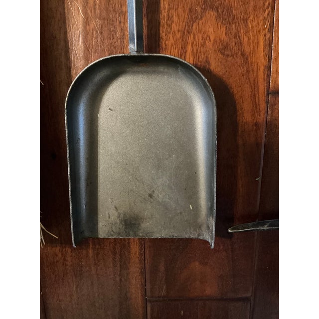 Mid 20th Century Enclume Hand-Forged Iron Fireplace Tool Set For Sale In Dallas - Image 6 of 10