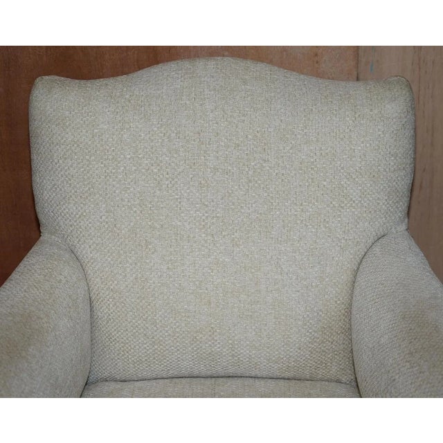 Antique Hand Carved Lion's Paw Leg Club Armchair For Sale - Image 5 of 18