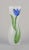 Tall and Slender Vase with Flowers by Ulrica Hydman Vallien for Kosta Boda For Sale - Image 6 of 9