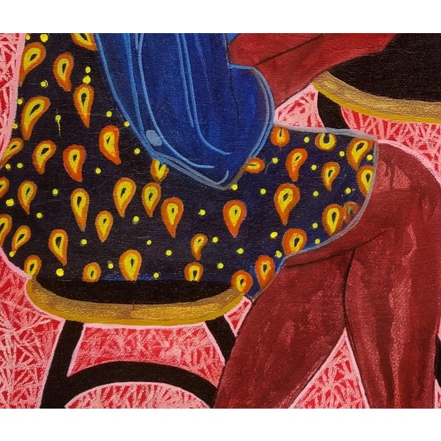 The Confrontation 1 (Abeni and Yeye's Mirage of Peace), Acrylic on Canvas Painting For Sale - Image 4 of 5