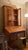 Brown Slim Profile 1970s Shaker Style Pine Desk and Hutch + Glass Doors, 2 Pieces For Sale - Image 8 of 14