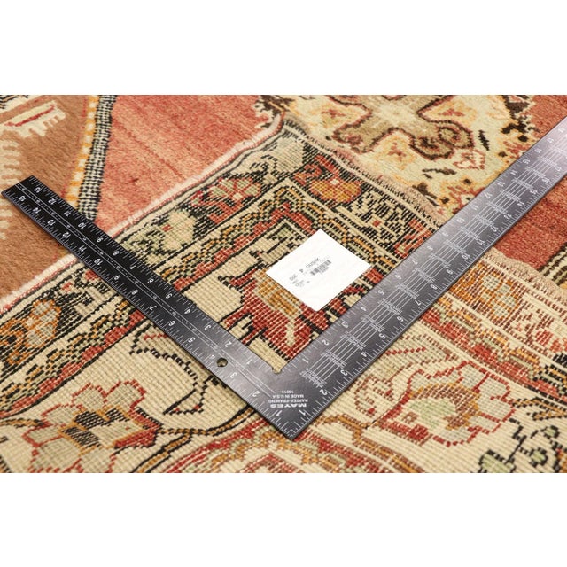 Mid 20th Century Vintage Turkish Oushak Rug - 04'01 X 06'11 For Sale - Image 5 of 8