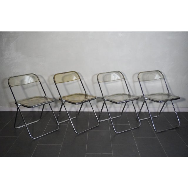 Vintage Plia Chairs by Giancarlo Piretti for Anonima Castelli, 1970s, Set of 4 For Sale - Image 3 of 10