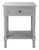 Tate 1 Drawer Accent Table in Distressed / Grey For Sale - Image 11 of 11
