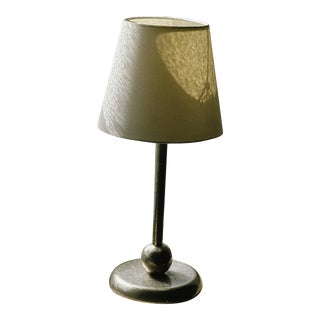 1930s Moon & Stars Pewter Lamp, Swedish For Sale