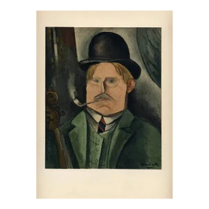 1958 Vlaminck Lithograph 18 Portrait of the Artist