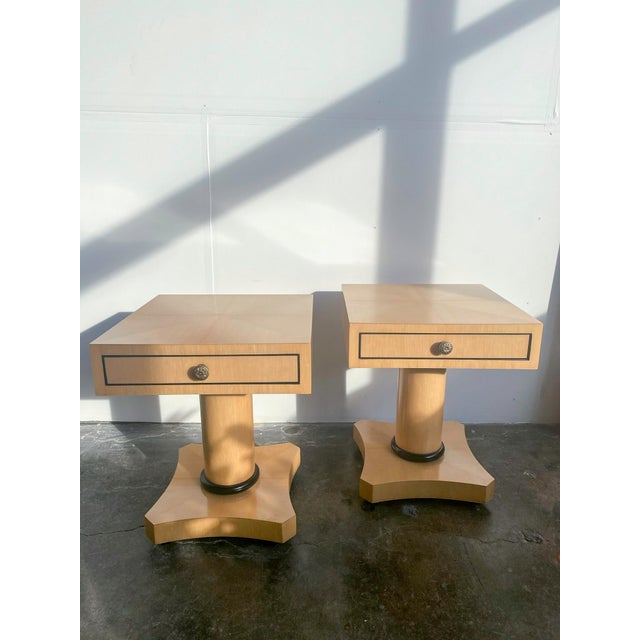 Art Deco Late 20th Century Hollywood Regency Side Tables by Enrique Garcel - Set of 2 For Sale - Image 3 of 7