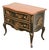 Drexel Heritage Hollywood Regency Chinoiserie Black Lacquered Hand Painted Chest of Drawers, Circa 1970s For Sale