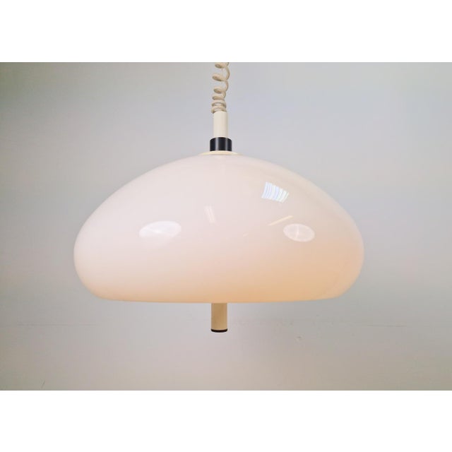 Black Adjustable Pendant Lamp with Pull Cord from Gepo, 1960s For Sale - Image 8 of 11