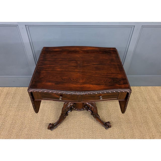 19th Century Rosewood Sofa Table For Sale - Image 6 of 18