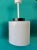 Plastic French Cylindrical Suspension Lamps in White Resin, 1970s, Set of 3 For Sale - Image 7 of 7