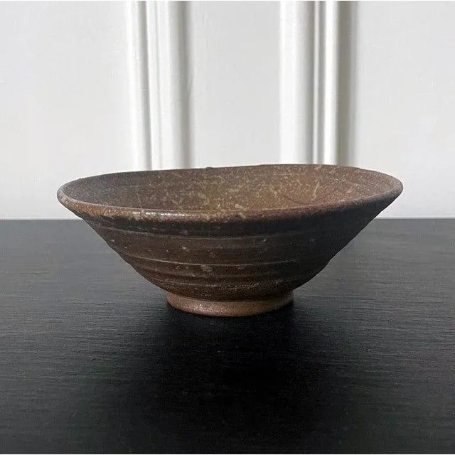 Korean Ceramic Kakinoheta Chawan Tea Bowl For Sale - Image 4 of 12