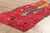 Red Vintage Boujad Boucherouite Moroccan Rug, 03'02 X 08'04 For Sale - Image 8 of 10