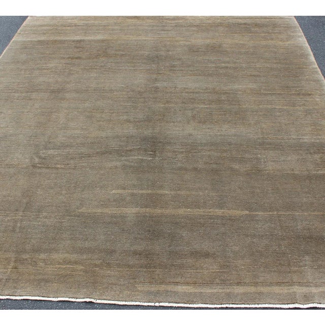Modern Rug in Neutral Tones With Subdued Design by Keivan Woven Arts For Sale - Image 4 of 10