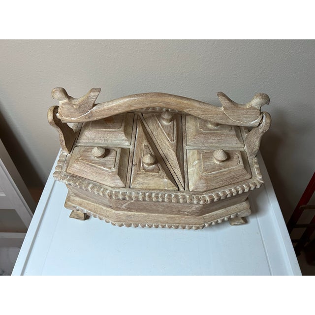 Vintage Wooden Spice/Tea Box For Sale - Image 4 of 8