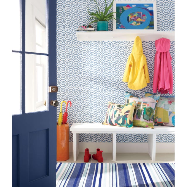 Contemporary Dash & Albert by Annie Selke Skyler Stripe Indoor/Outdoor Rug, 7' 6" x 9' 6" For Sale - Image 3 of 4