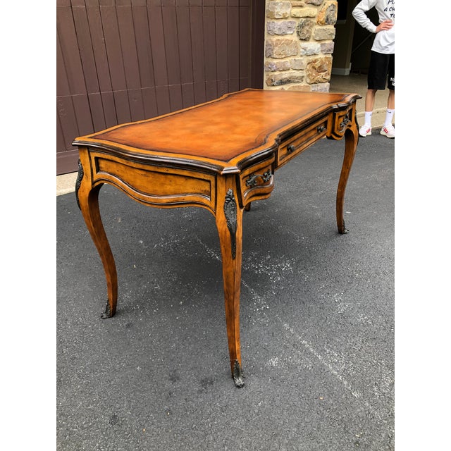 Theodore Alexander Writing Desk in the Louis XVI Style Leather Top