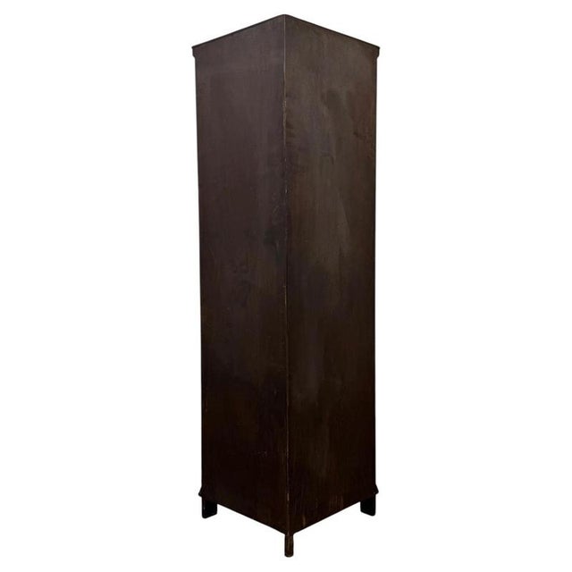 2000 - 2009 Early 20th Century English Carved Oak Corner Cabinet For Sale - Image 5 of 6