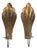 Swedish Modern Classic Candle Sconces in Brass attributed to Lars Holmström, Arvika, 1940, Set of 2 For Sale