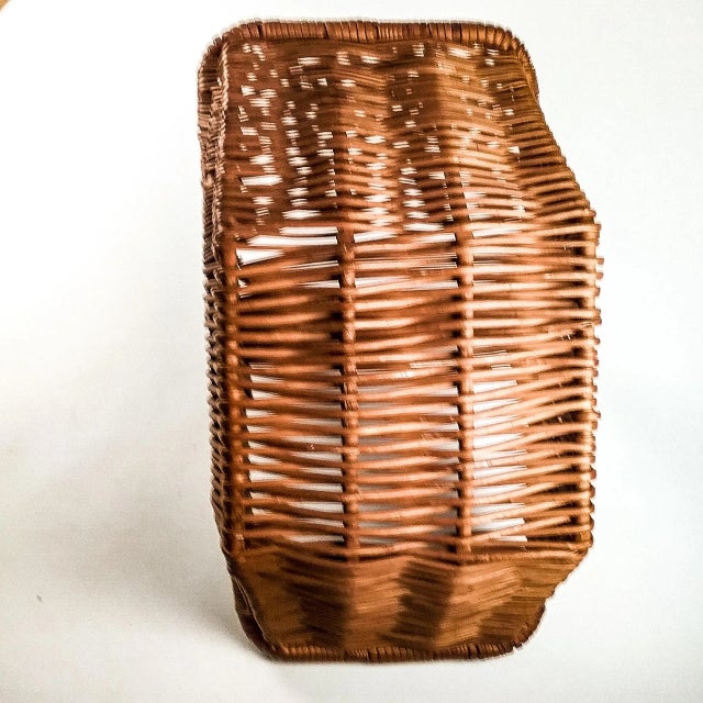 Vintage Large Rectangle Market Basket For Sale In Portland, ME - Image 6 of 8