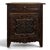 Brown Breton Cabinet in Carved Oak with Door and Drawer For Sale - Image 8 of 8