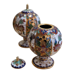 Chinese Cloisonné Miniature Ginger Jars
