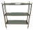 1940s Neoclassical silver metal shelves in the style of Maison Jansen For Sale