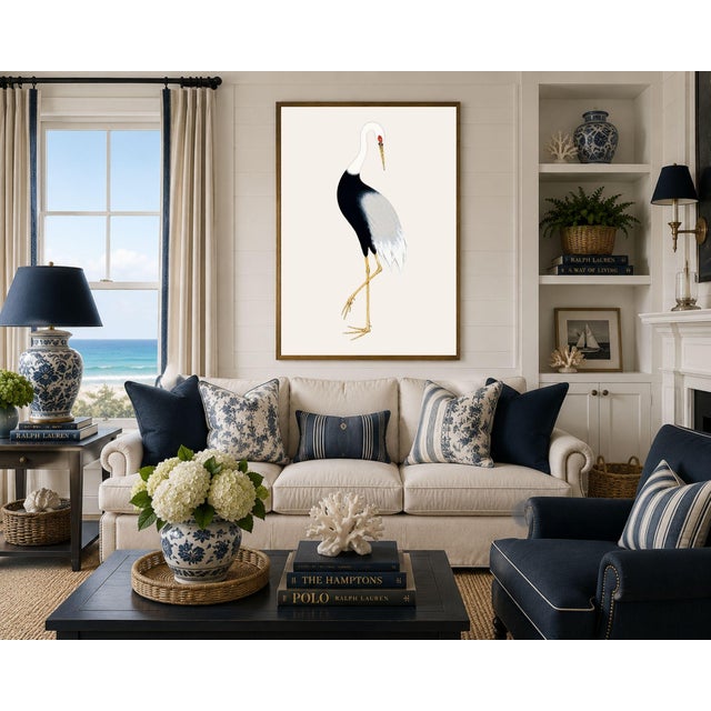 Paper Japanese Crane Study Ii, Original Print, 32" X 48" For Sale - Image 7 of 9