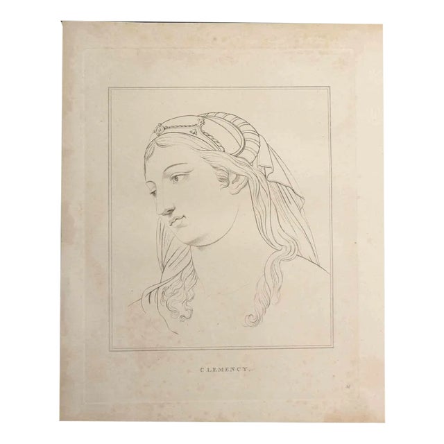 Thomas Holloway, Clemency, Original Etching, 1810 For Sale