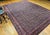 Textile Vintage Bidjar Rug, Hand-Knotted Wool, All-over Herati Geometric Pattern, Navy & Rust-Red,9x12 For Sale - Image 7 of 16
