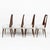 Mid-Century Modern Mid-Century Modern Italian Walnut Dining Chairs, 1950, Set of 4 For Sale - Image 3 of 8