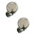 Smoked-Fumè Sphere Murano Glass Wall Sconces by Simoeng, Set of 2 For Sale - Image 7 of 7