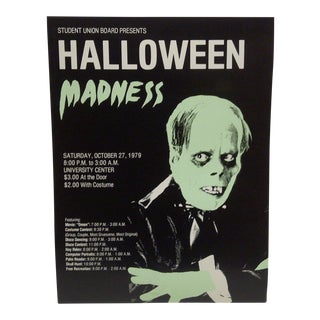 "Halloween Madness" University Event Poster For Sale