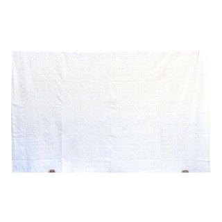 Lily of the Valley Floral Applique Bedcover For Sale