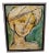 Mid Century Painting Modern Abstract Woman Signed For Sale