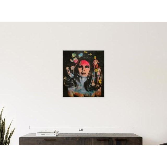 Brigitte Bardot Pop Art Portrait. Acrylic on cradled plywood. Signed at the back and ready to hang.